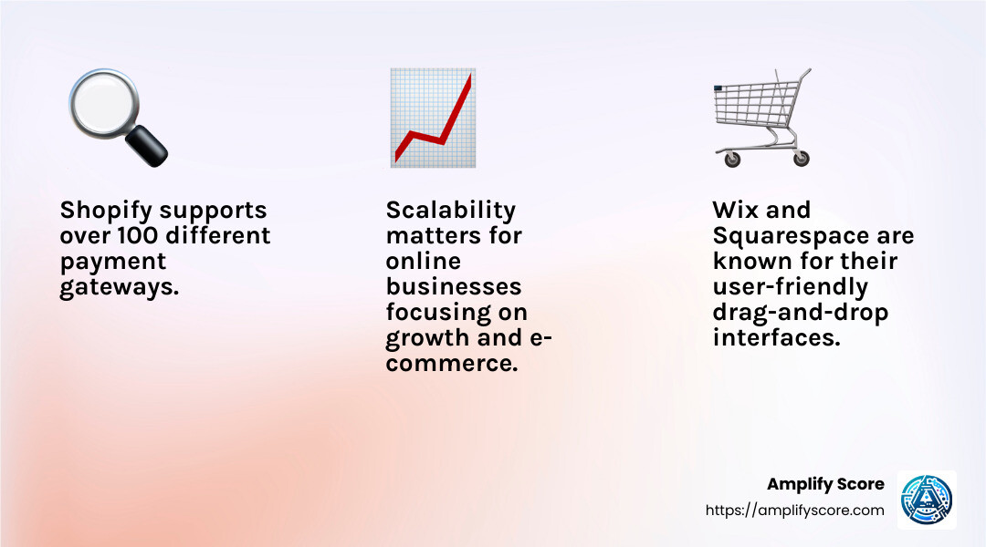 Shopify supports over 100 different payment gateways - small business web solutions infographic 3<em>facts</em>emoji_light-gradient